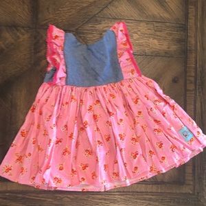 Floral print swing top